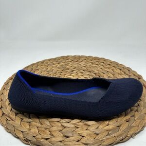 ROTHY’S Round Toe Slip Ons Flat Navy Blue Size 9 Women's